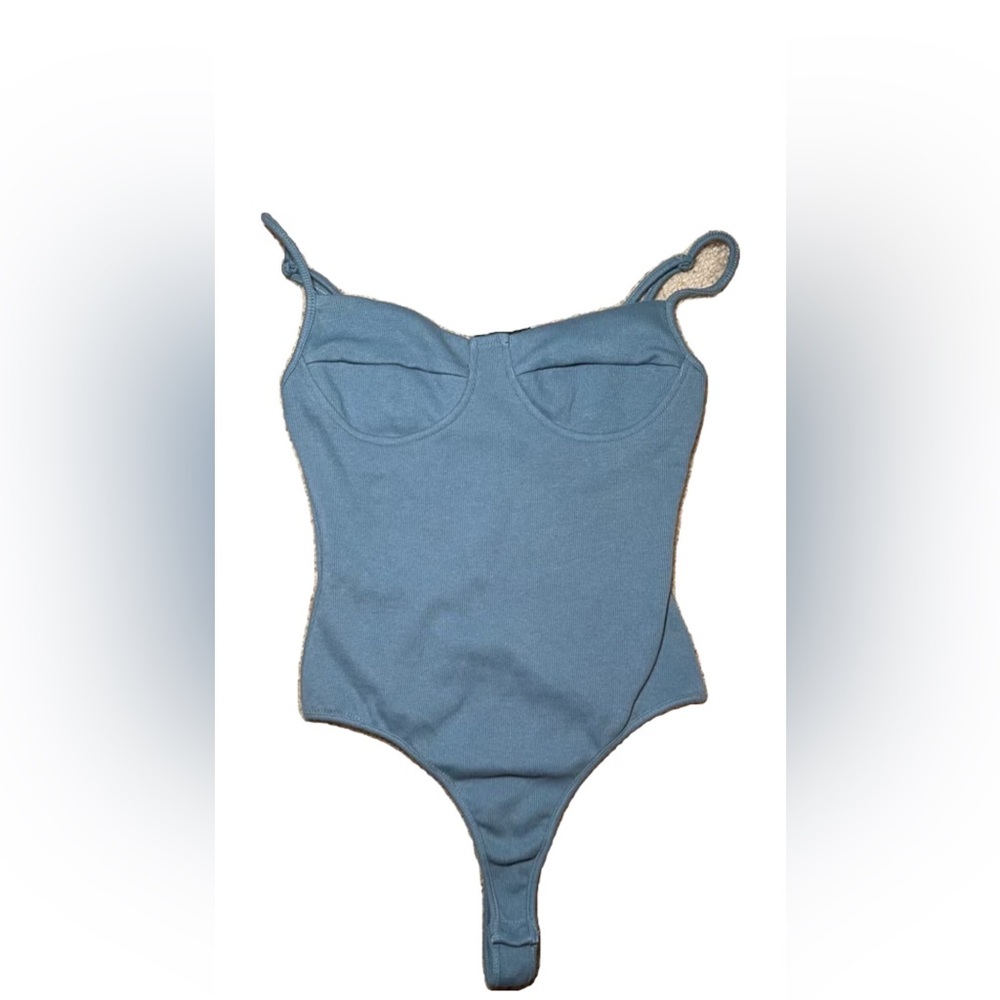 Blue Bustier Bodysuit